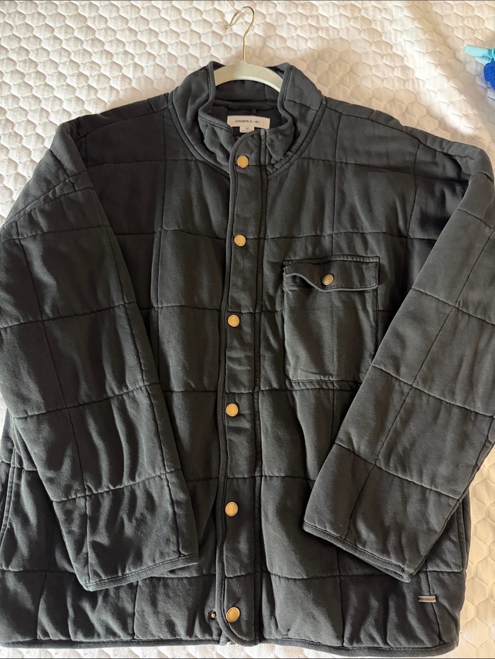 ONEIL Quilted Black womens  Jacket with Snap Front